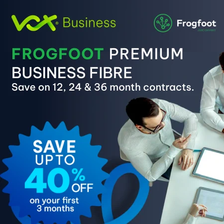 frogfoot business fibre promo | Vox | Fibre & Wireless
