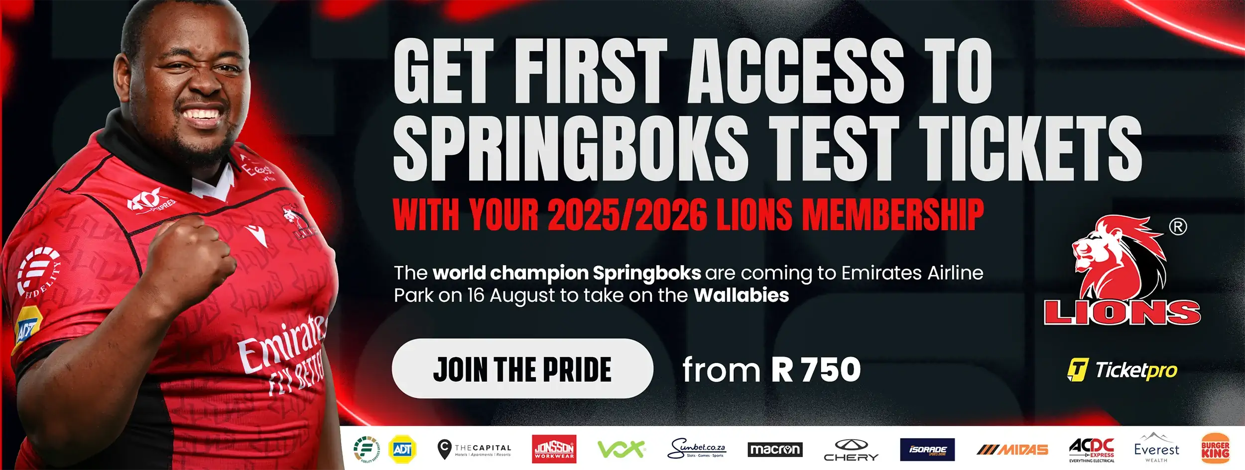 Lions MEMBERSHIP 2025 MAIN WEB BANNER UPDATED | Vox | Lions LTE Campaign