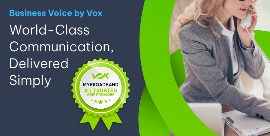 Business Voice Mobile Banner with Badge | Vox | Voice for Business
