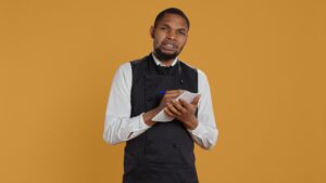 professional caterer writing clients orders notepad bill 1 | Vox | Harnessing Technology’s Power to Transform Lives