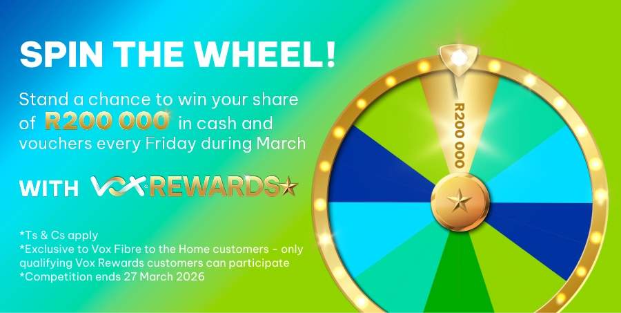 Rewards Spin and win Page banner Mobile 1 | Vox | Fibre to the Home