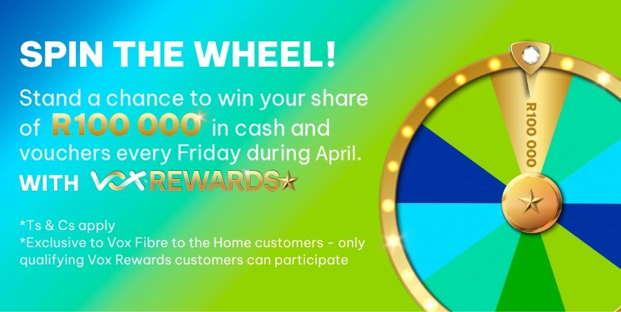 Rewards Spin and win Page banner Mobile 2 | Vox | Fibre to the Home