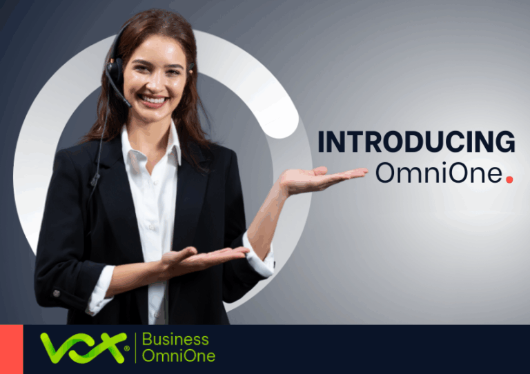Woman indicates the introduction of Vox OmniOne