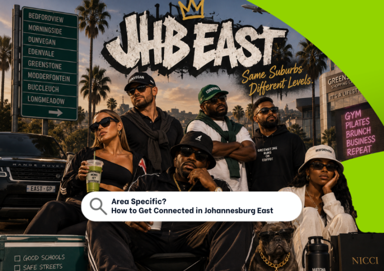 A picture indicating the diverse cast of Johannesburg East